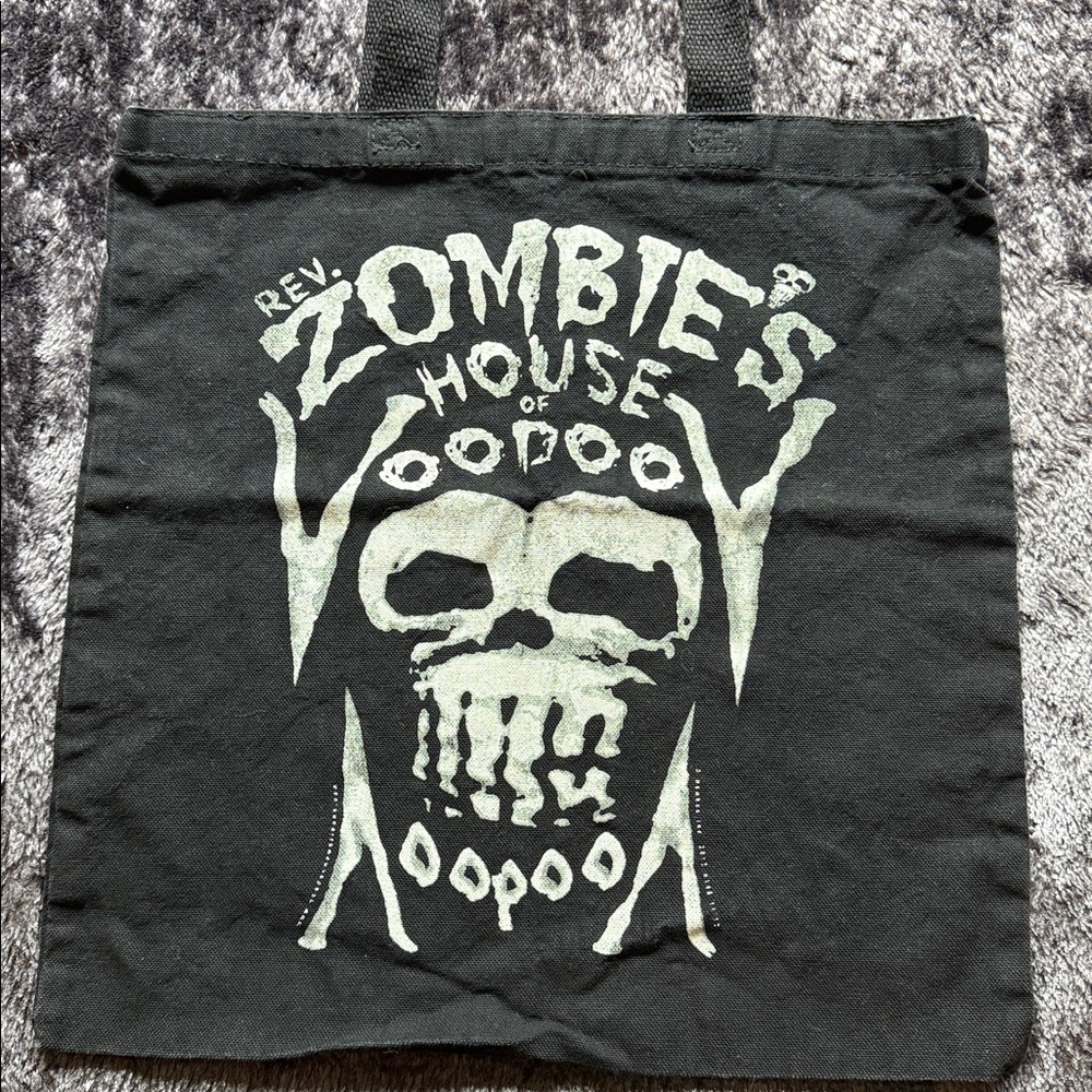 Marie Laveau's House of Voodoo New Orleans Black Tote Bag Shopper Cotton Laveau - Picture 3 of 9